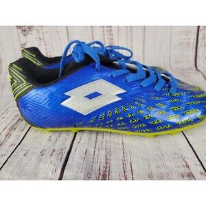 lotto blue black  soccer cleats youth sz 2.5 Good Condition